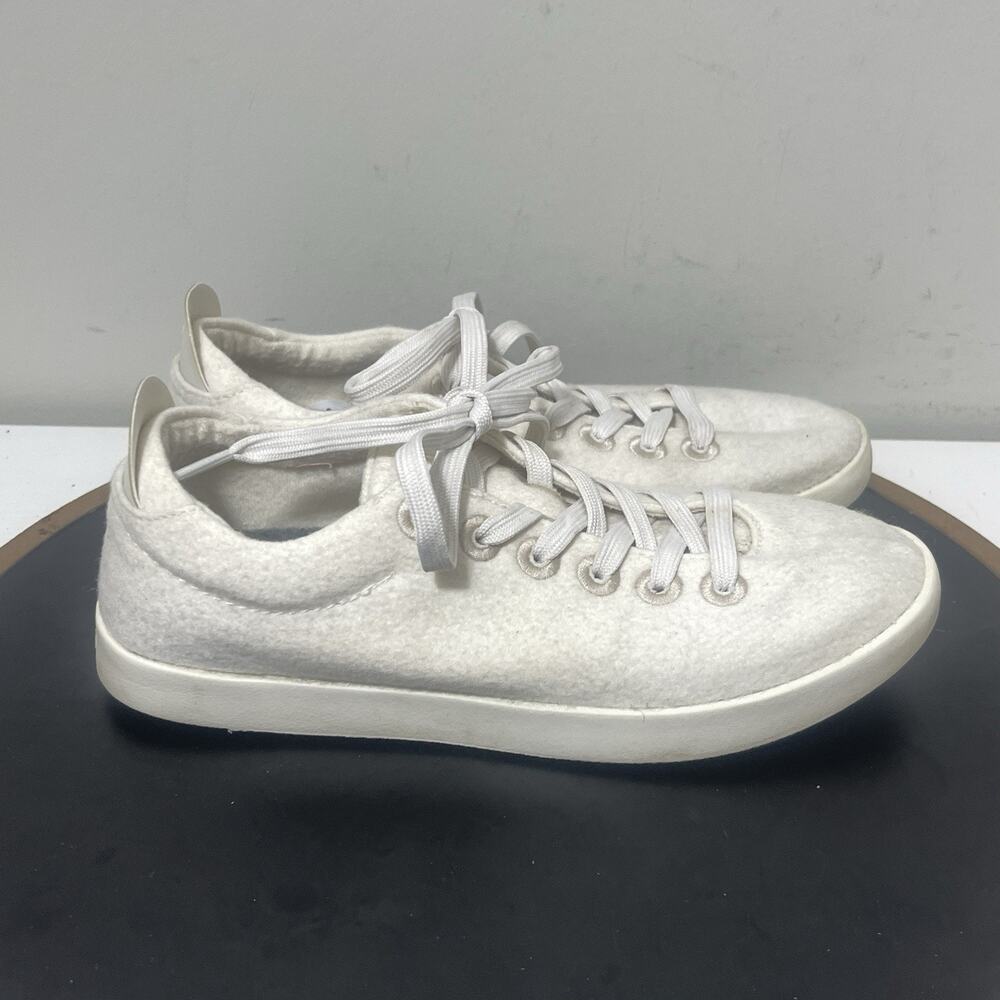 Allbirds Shoes Women 8 Natural White Merino Wool Pipers Casual Sneakers EU 38‎